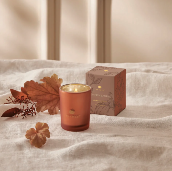 pumpkin laurel 2oz votive candle